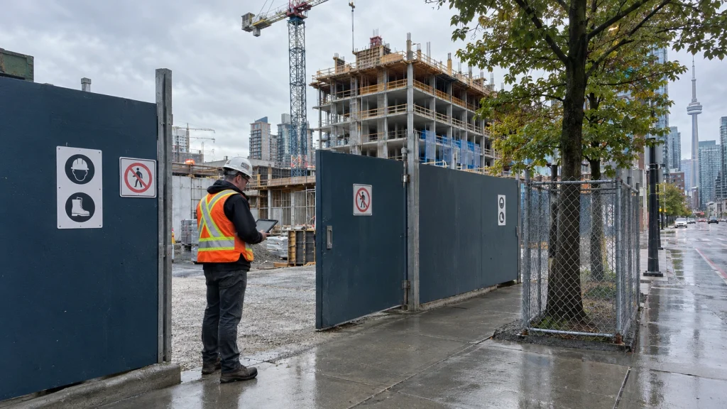 Construction Site Hoarding and Fencing Rules in Ontario