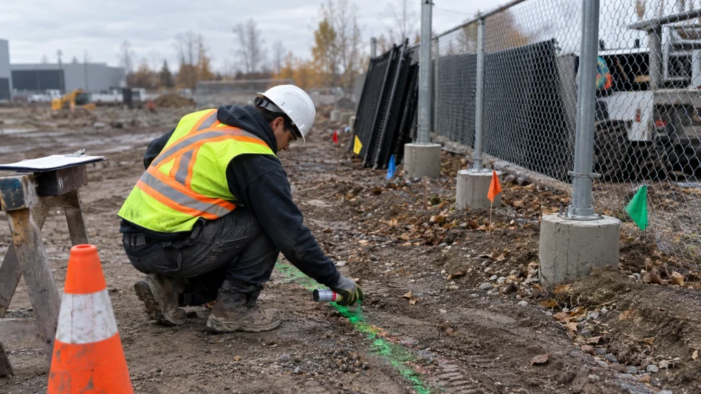 Why Every Commercial Fence Project Starts With a Utility Locate and What Happens If You Skip It